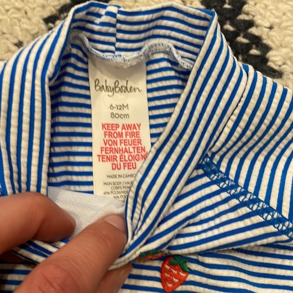 Baby Boden long sleeved rash guard swim set 6-12 months - Picture 2 of 6